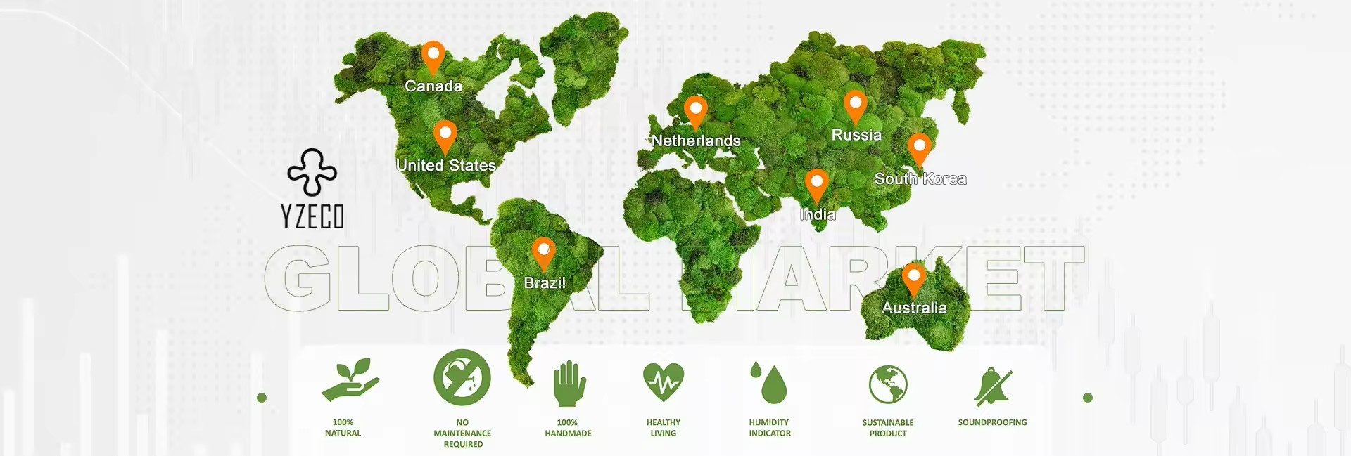 качество Естественный сохранившийся мох завод